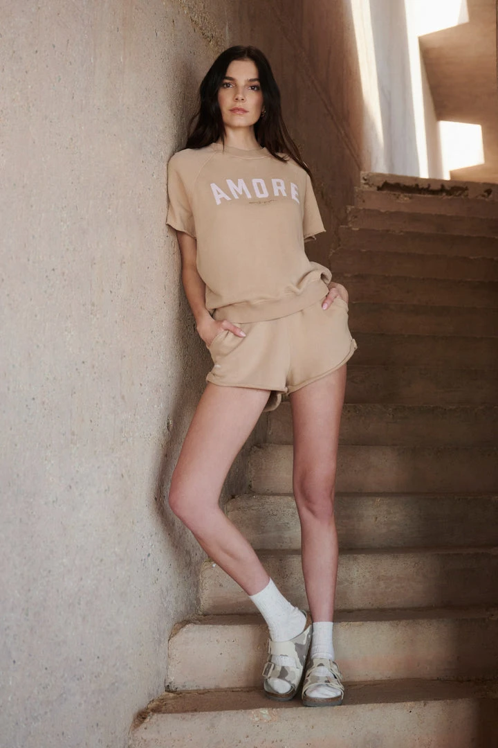 SPIRITUAL GANGSTER Amore Short Sleeve Sweatshirt 5 SPIRITUAL GANGSTER Amore Short Sleeve Sweatshirt