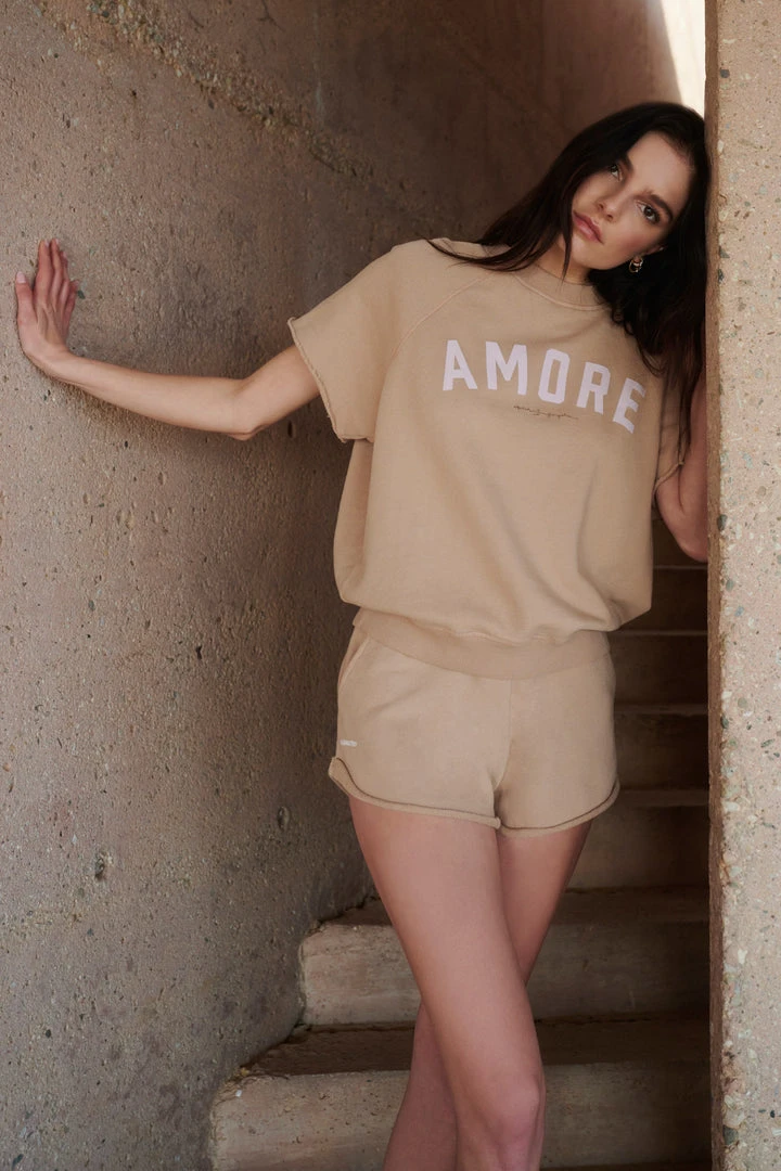 SPIRITUAL GANGSTER Amore Short Sleeve Sweatshirt 4 SPIRITUAL GANGSTER Amore Short Sleeve Sweatshirt