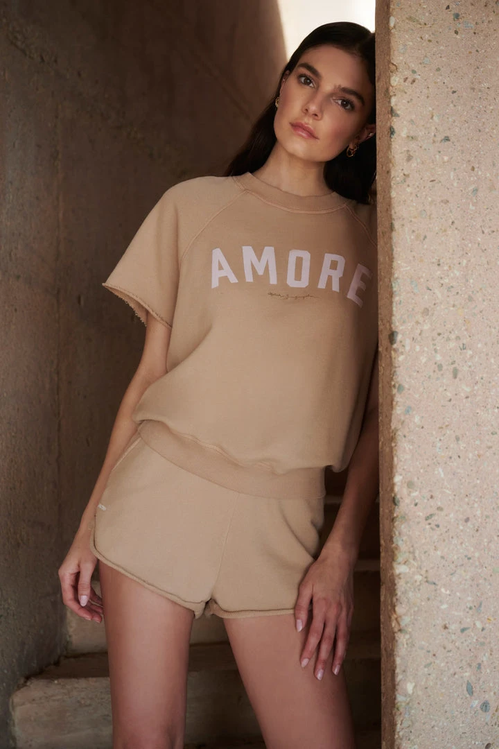 SPIRITUAL GANGSTER Amore Short Sleeve Sweatshirt 3 SPIRITUAL GANGSTER Amore Short Sleeve Sweatshirt