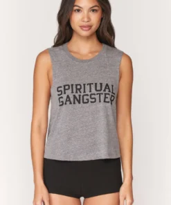 Spiritual Gangster Varsity Crop Tank