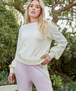 SPIRITUAL GANGSTER Cozy Set Shop Heart Block Party Sweater