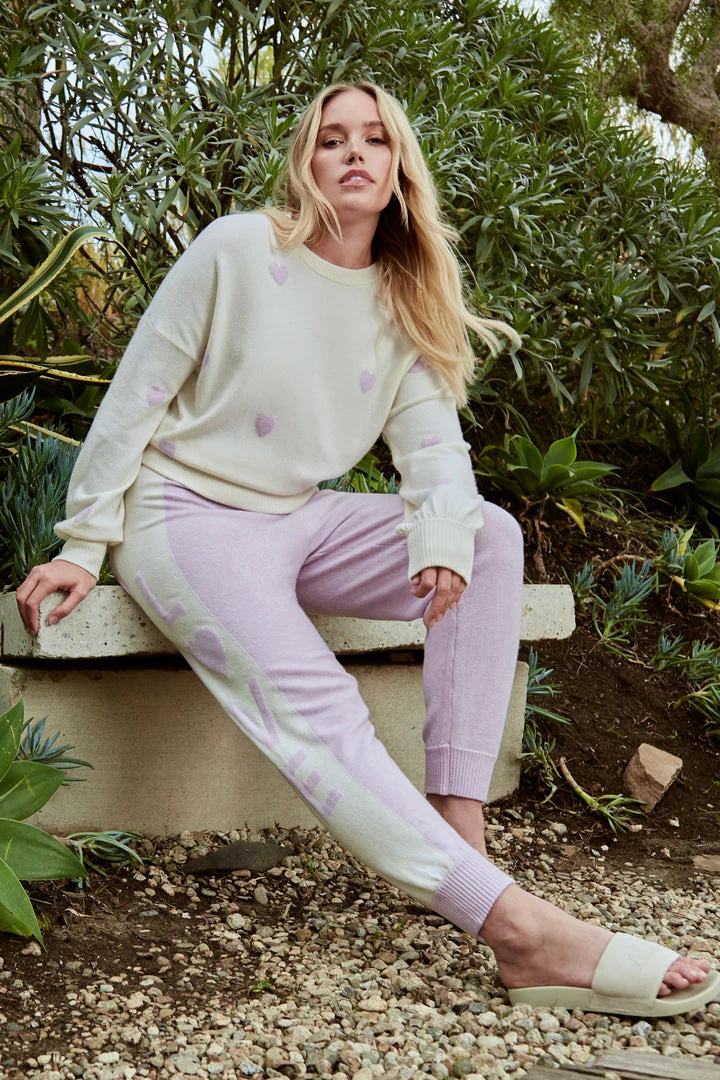 SPIRITUAL GANGSTER Love Sweater Knit Jogger 3 SPIRITUAL GANGSTER Love Sweater Knit Jogger