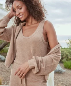 SPIRITUAL GANGSTER Melody Zip Up Funnel Neck Sweater