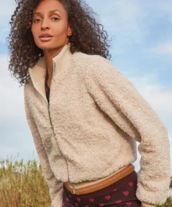 SPIRITUAL GANGSTER Tops Sherpa Stripe Bomber Jacket