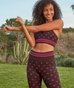 SPIRITUAL GANGSTER Jacquard Seamless High Neck Bra Tops