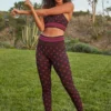 SPIRITUAL GANGSTER Jacquard Love Sculpt Seamless Legging