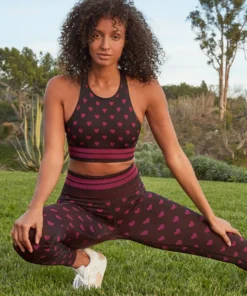 SPIRITUAL GANGSTER Jacquard Love Sculpt Seamless Legging