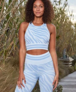 SPIRITUAL GANGSTER Jacquard Seamless High Neck Bra