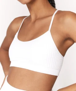 SPIRITUAL GANGSTER Wide Rib Seamless Scoop Bra Bras