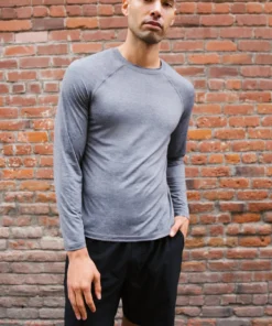 SPIRITUAL GANGSTER Men Aries Long Sleeve Active Tee