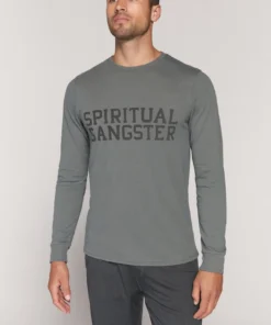 Spiritual Gangster Varsity Long Sleeve Tee Men