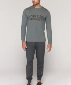 Spiritual Gangster Varsity Long Sleeve Tee Men