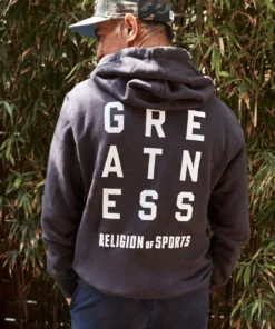 Religion Of Sports X Spiritual Gangster Greatness Classic Zip Hoodie Men