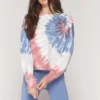 SPIRITUAL GANGSTER Tops Tie Dye Mazzy Sweatshirt