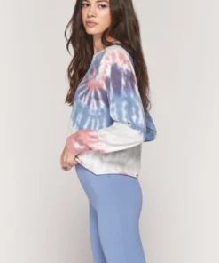 SPIRITUAL GANGSTER Tops Tie Dye Mazzy Sweatshirt