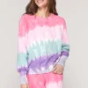 SPIRITUAL GANGSTER Tie Dye Bridget Raglan Sweatshirt
