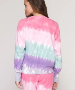 SPIRITUAL GANGSTER Tie Dye Bridget Raglan Sweatshirt