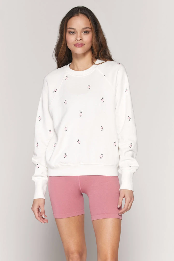 SPIRITUAL GANGSTER Tops Ditsy Bridget Raglan Sweatshirt 3 SPIRITUAL GANGSTER Tops Ditsy Bridget Raglan Sweatshirt