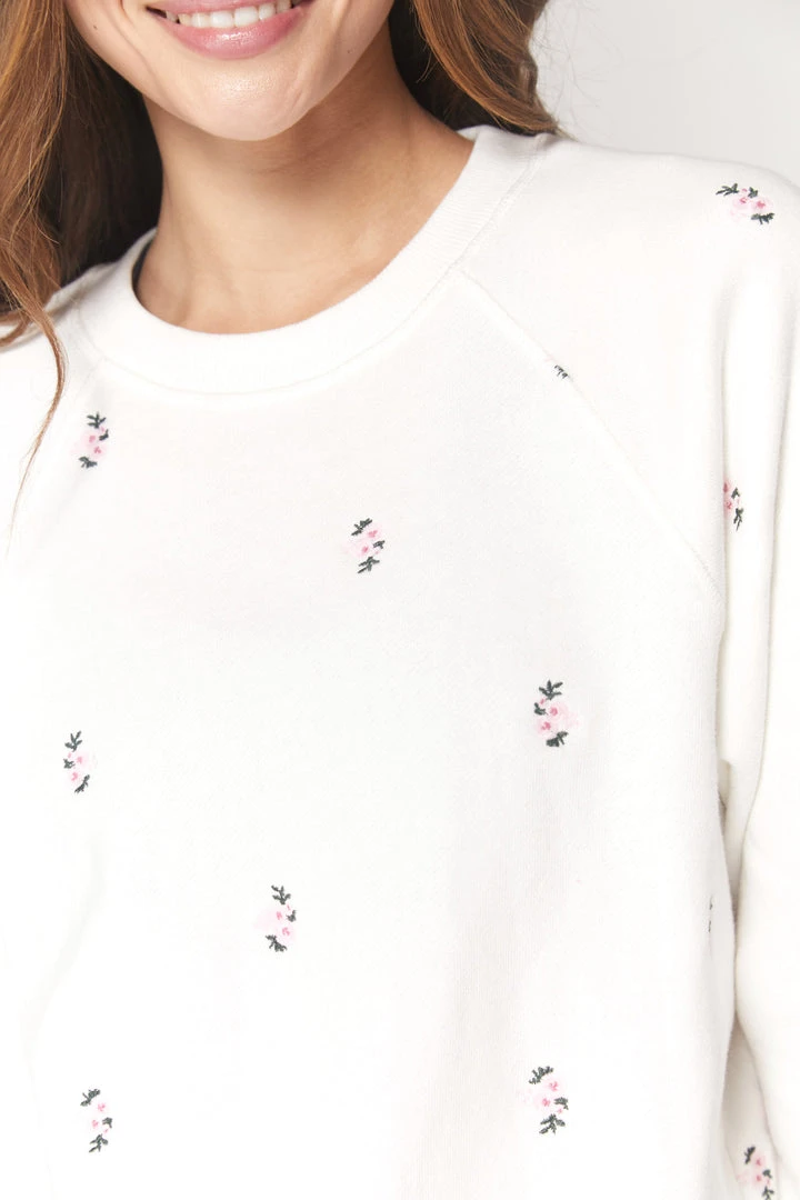 SPIRITUAL GANGSTER Tops Ditsy Bridget Raglan Sweatshirt 4 SPIRITUAL GANGSTER Tops Ditsy Bridget Raglan Sweatshirt