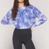 SPIRITUAL GANGSTER Sweatshirts Tie Dye Izzy Crop Sweatshirt
