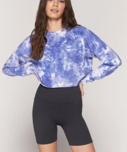 SPIRITUAL GANGSTER Sweatshirts Tie Dye Izzy Crop Sweatshirt
