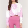 SPIRITUAL GANGSTER Tops Tie Dye Izzy Crop Sweatshirt