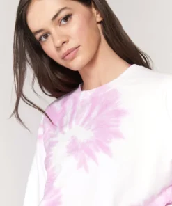 SPIRITUAL GANGSTER Tops Tie Dye Izzy Crop Sweatshirt