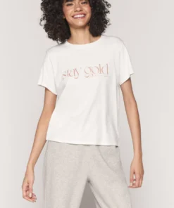 SPIRITUAL GANGSTER Stay Gold Perfect Tee Tops