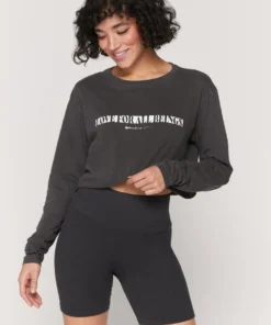 SPIRITUAL GANGSTER Love All Sunset Crop Long Sleeve Graphic Shop