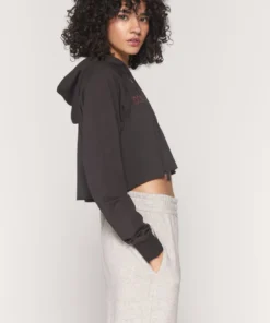 SPIRITUAL GANGSTER Graphic Shop Cosmic Luna Crop Hoodie