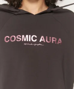 SPIRITUAL GANGSTER Graphic Shop Cosmic Luna Crop Hoodie