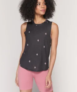 SPIRITUAL GANGSTER Ditsy Active Muscle Tank