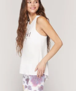 SPIRITUAL GANGSTER Stay Gold Dream Tie Back Tank Tops