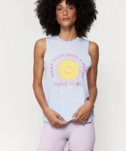 SPIRITUAL GANGSTER New Arrivals Happy Place Muscle Tank