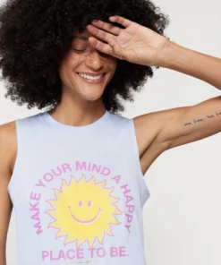 SPIRITUAL GANGSTER New Arrivals Happy Place Muscle Tank