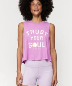 SPIRITUAL GANGSTER Trust Your Soul Crop Tank