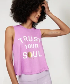 SPIRITUAL GANGSTER Trust Your Soul Crop Tank