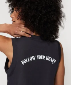 SPIRITUAL GANGSTER Follow Your Heart Box Crop Tank New Arrivals