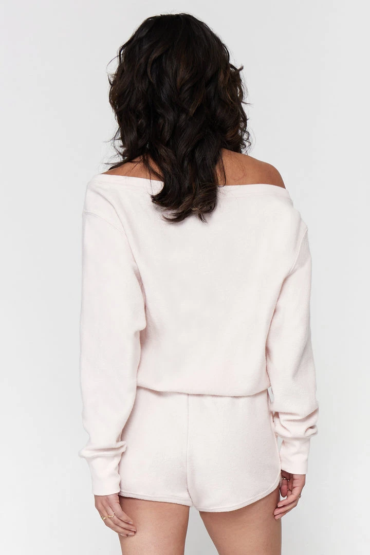 SPIRITUAL GANGSTER New Arrivals Sherpa Off Shoulder Romper 7 SPIRITUAL GANGSTER New Arrivals Sherpa Off Shoulder Romper