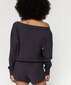 SPIRITUAL GANGSTER New Arrivals Sherpa Off Shoulder Romper