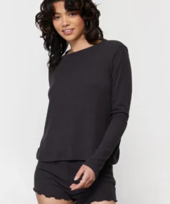 SPIRITUAL GANGSTER Ballet Rib Twist Long Sleeve