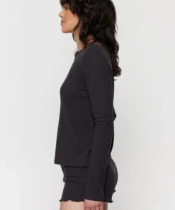 SPIRITUAL GANGSTER Ballet Rib Twist Long Sleeve