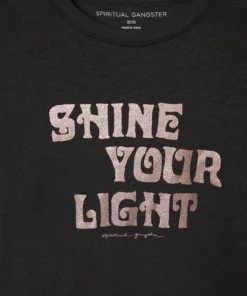SPIRITUAL GANGSTER New Arrivals Girls Shine Your Light Classic Tee