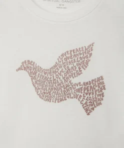 SPIRITUAL GANGSTER Girls Dove Classic Tee New Arrivals