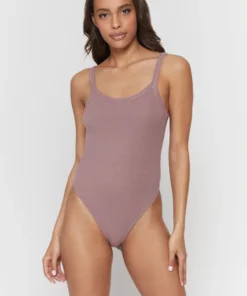 SPIRITUAL GANGSTER Sale Rib Scoop Neck Bodysuit