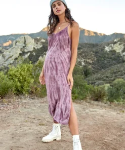 SPIRITUAL GANGSTER Dresses, Rompers & Jumpsuits Tie Dye Slip Dress