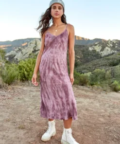 SPIRITUAL GANGSTER Dresses, Rompers & Jumpsuits Tie Dye Slip Dress