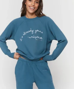 SPIRITUAL GANGSTER Graphic Shop Universe Bridget Raglan Sweatshirt