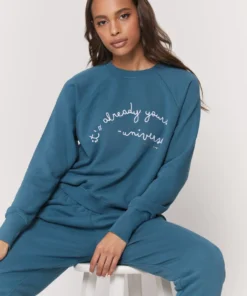 SPIRITUAL GANGSTER Graphic Shop Universe Bridget Raglan Sweatshirt