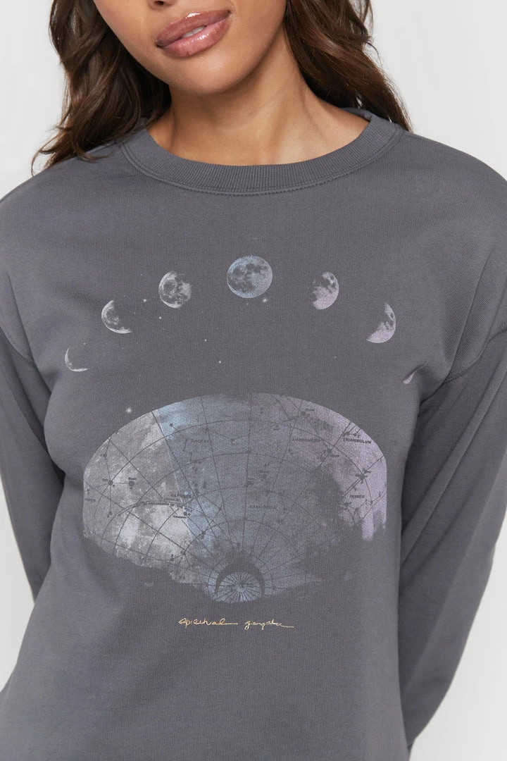 SPIRITUAL GANGSTER Moon Mazzy Sweatshirt Tops 8 SPIRITUAL GANGSTER Moon Mazzy Sweatshirt Tops